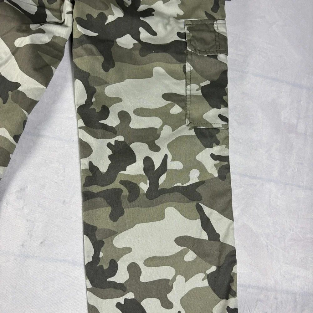 NWT True Religion Mens Cargo Pants SN Dusty Green Camo Military Outdoor 27‎